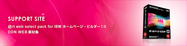 @rt web selectpack for IBM �z�[���y�[�W�E�r���_�[13 & DDN WEB�f�ޏW�T�|�[�g�T�C�g