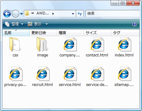 Template構成内容 イメージ