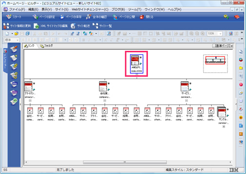 テンプレートからサイトを作成する イメージ3